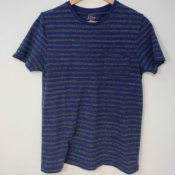 J. Crew Other - J Crew Striped Vintage -Wash Tee (Navy/Grey)